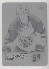 2018-19 Upper Deck CHL Printing Plate Black 1/1 Joey Keane #63 a2k