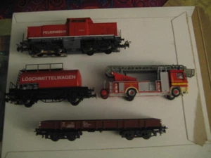 Marklin H0 29751 Fire Fighting BR 212 Diesel Locomotive + Rolling Stock - LN - Picture 1 of 7
