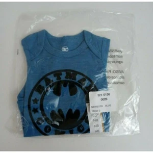 New DC Comics Blue Batman Comics Body Suit Size Newborn - Picture 1 of 3