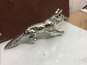 Designer Antik Nickel Messing Wolf Griff Stock für Holz Gehstock Stil - Bild 1 von 2