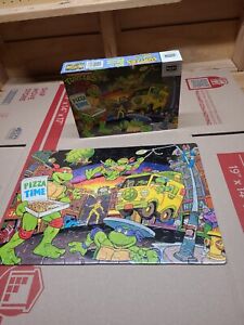 Teenage Mutant Ninja Turtles "Pizza Time"  RoseArt 100 Piece Puzzle COMPLETE