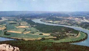 CHATTANOOGA TN Mocasín Bend Lookout Mt. Postal electrónica del sitio de batalla de la Guerra Civil - Imagen 1 de 1