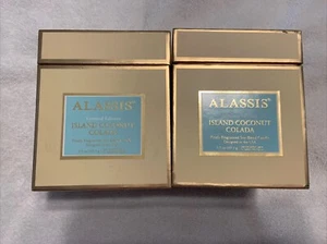 Lote de 2 velas de soja Alassis Island Coconut Colada 9,5 OZ - Imagen 1 de 5