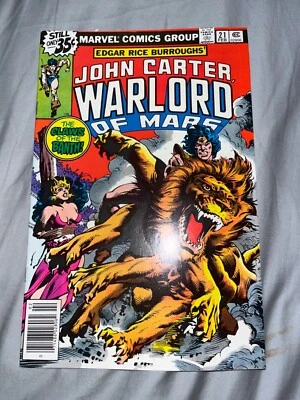 JOHN CARTER WARLORD OF MARS #21 (1979) - 9.0 VERY FINE/NEAR MINT (MARVEL) - Image 1 of 3