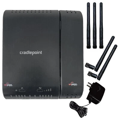 Cradlepoint MBR1400V2 Wi-Fi Router with MC200LE-VZ Modem w/ Adapter & Antennas - Image 1 of 4
