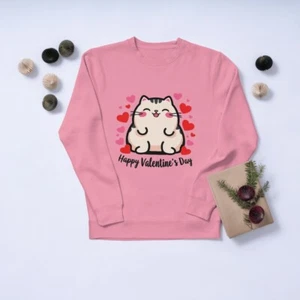 50+ Adorable Valentine's Day Cat Vector Designs Illustrations Digital Download - Picture 1 of 9