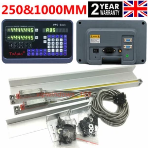10" 40" Linear Glass Scale 2Axis Digital Readout DRO Display for Mill Lathe CNC - Picture 1 of 11