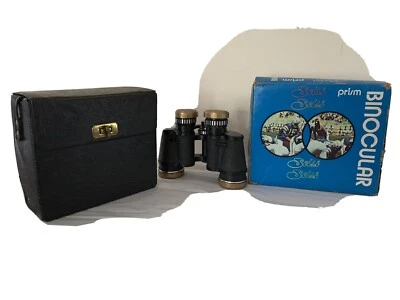 VINTAGE SELSI 7x35 LIGHT WEIGHT PRISM BINOCULARS ORIGINAL BOX W/CASE  - Image 1 of 4