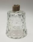 Retro Clear Glass Candle Votive Holder Peg Shade 3.5in