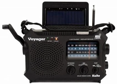 Green Kaito Ka500 Voyager Solar Crank Battery Survival Radio Am FM Shortwave