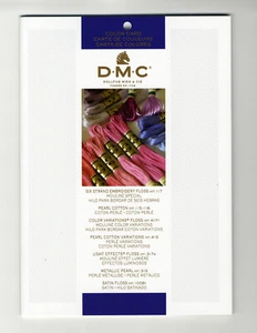 DMC Embroidery, Metallic, Pearl Cotton Floss Printed Color Card #PRCOLCARD - Picture 1 of 5
