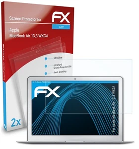 atFoliX 2x Screen Protector for Apple MacBook Air 13,3 WXGA clear - Afbeelding 1 van 8
