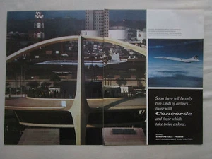 11/1975 PUB AEROSPATIALE BAC CONCORDE AIR FRANCE BRITISH AIRWAYS LOS ANGELES AD - Picture 1 of 1