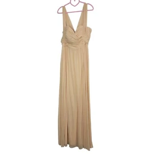 Jenny Yoo Bridesmaid Dress Sweetheart Convertible Maxi Dress Drape Size M 8 - Picture 1 of 9