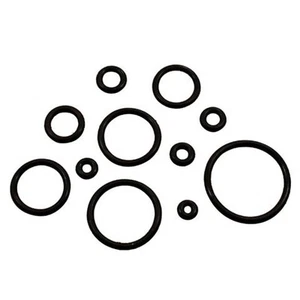 PAIR-Replacement Silicone Black O Rings For Ear Plugs/Tapers 05mm/4 Gauge - Picture 1 of 4