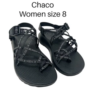 Chaco Zx3 Classic Sandals Black/white Womens Size 8 Beach Hiking ActiveWear - Picture 1 of 6