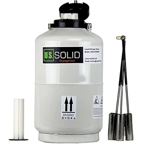 Contenedor criogénico sólido de 10 L de nitrógeno líquido LN2 tanque Dewar con correas 6 C EE. UU. - Imagen 1 de 7