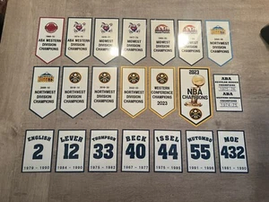 4 Sizes - Denver Nuggets Championship Division and Retired # DECAL BANNER SET - Bild 1 von 5