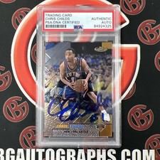 1999-00 Chris Childs Topps Finest #76 Autographed PSA Auto Authentic 