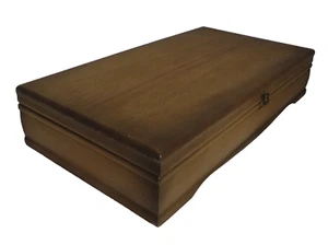Reed & Barton Wood Tarnish Resistant Silverware Vtg Wooden Storage Chest Box 43 - Picture 1 of 8