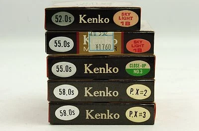 @ SakuraDo @ Near Mint @ Kenko Black Screw-In Filter in Box 52mm 55mm x2 58mm x2 - Image 1 of 4