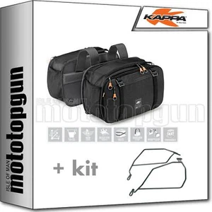 KAPPA BORSE LATERALI AH202BK + PORTABORSE LATERALI HONDA NC 700 S 2012 12 - Foto 1 di 2