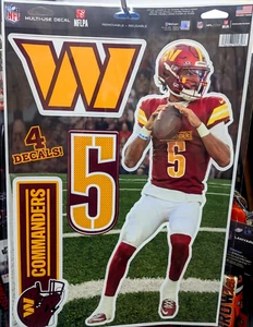 JAYDEN DANIELS WASHINGTON COMMANDERS MULTI-USE DECALS 11"X17" LIKE A FATHEAD - Picture 1 of 2