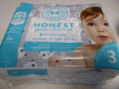 Pañales Honest talla 3, 16-28 libras 27 pañales Foto 1 de 3