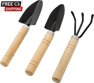 3Pcs Mini Gardening Tools, Portable Premium Sturdy Small Gardening Hand Tools wi - Picture 1 of 6