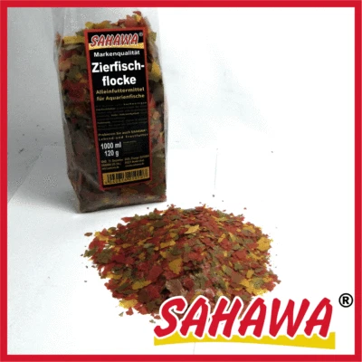  Fischfutter Zierfischflocke 1l Beutel +3 Mooskugeln - Bild 1 von 2