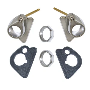 1955 1956 1957 CHEVY GMC TRUCK WIPER TOWER BEZELS, GASKETS & BEZEL NUTS* - Picture 1 of 1