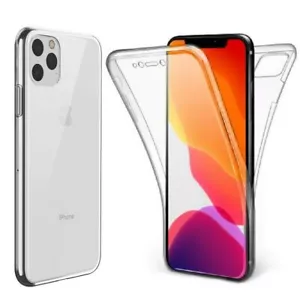 360 Front and Back Case Silicone Gel Cover TPU Skin For iPhone X/XR/XS/11 ProMax - Picture 1 of 13