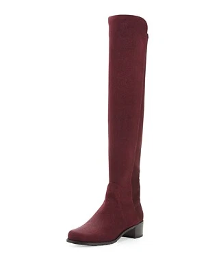 Stuart Weitzman ALL SERVE [X W80076] Over-the-knee SUEDE BORDEAUX Boot M 6.5 - Image 1 of 4