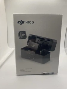 DJI Mic 3 (2 TX + 1 RX + Charging Case) Wireless Microphone - Brand New Sealed - Picture 1 of 5