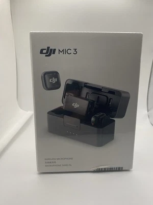 DJI Mic 3 (2 TX + 1 RX + Charging Case) Wireless Microphone - Brand New Sealed - Image 1 of 4