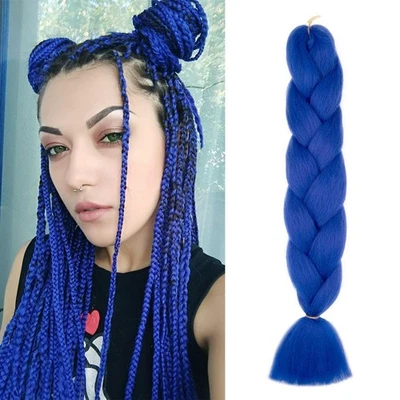 Meches pour Tresses Africaine Rajout Cheveux Tresses Jumbo Braids Meches Exte... - Photo 1/4