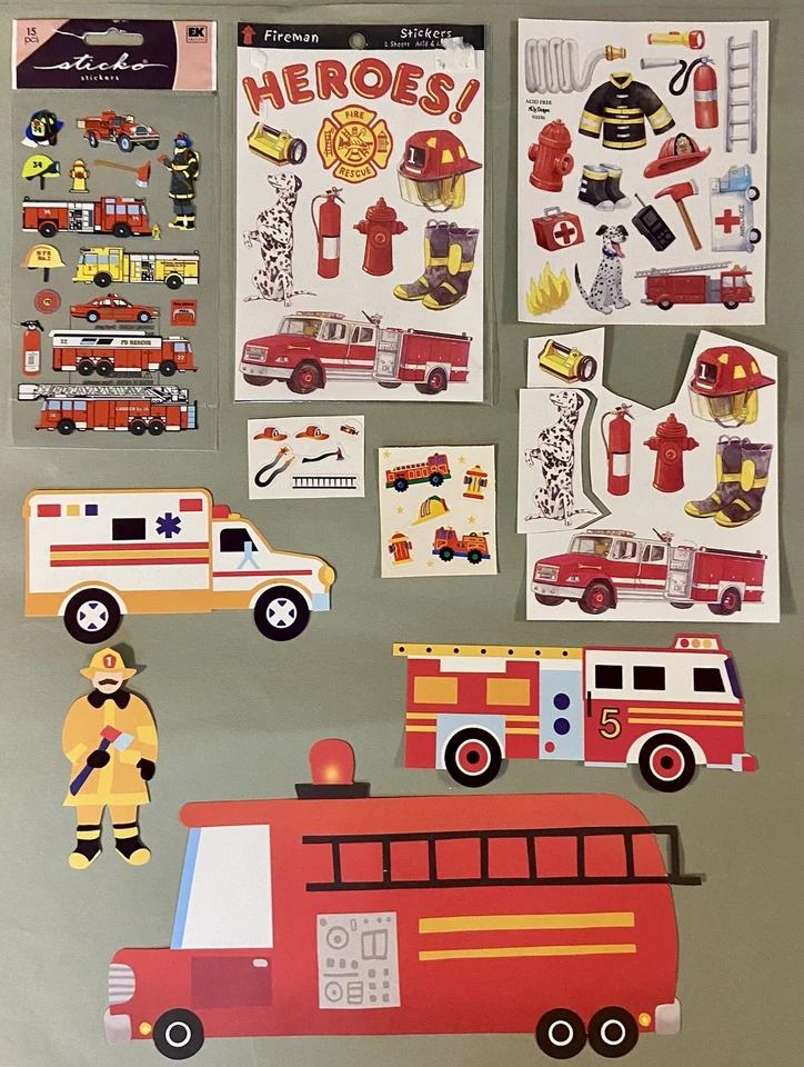 Lote de pegatinas de bomberos, recortes de papel! Sticko, NRN, etc. Foto 1 de 3