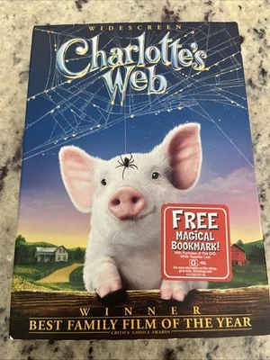 Charlotte's Web Widescreen DVD Julia Roberts John Cleese Oprah New Sealed - Image 1 of 3