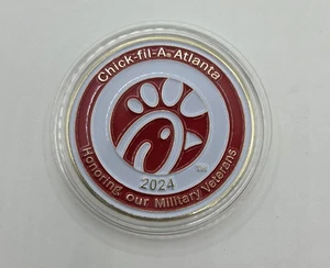 Chick-fil-A Veteran's Day Challenge Coin Honoring Our Military Veterans POW - NEU - Bild 1 von 3