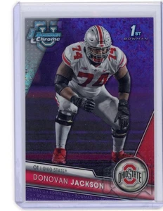 Mini refractor de diamante Bowman U 2023 cromo púrpura/399 Donovan Jackson #152 - Imagen 1 de 2