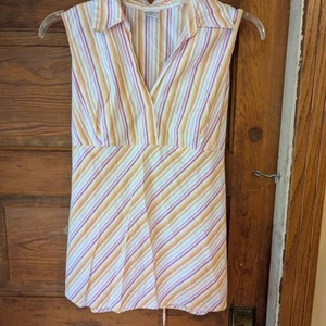 Motherhood Striped Sleeveless Top - Pink and Yellow - Picture 1 of 7