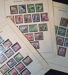 GERMANY Collection REICH 1936-1940 LOT OF 5 SEMI-POSTAL SETS MINT IN MOUNTS - Picture 1 of 4