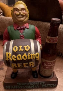 Antigua cerveza de lectura - Gus el camarero - barra trasera exhibición estatua de colección RARA - Imagen 1 de 13