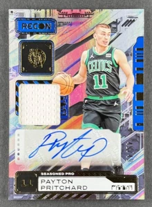 Payton Pritchard 2023 Recon Seasoned Pro Auto Blue 49/49 BOOKEND Game Worn Patch - Picture 1 of 14