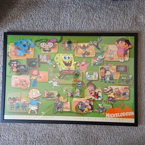 Póster impreso enmarcado Nickelodeon 25 aniversario 2004 31x21" Bob Esponja Rugrats - Imagen 1 de 11