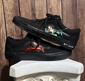 VANS - OLD SKOOL -Demon Slayer Custom Skate Sneakers - Picture 1 of 7