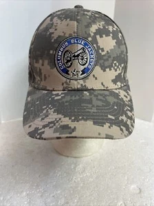 Columbus Azul Chaquetas Gorra Sombrero Hombres Talla Única Digital Camuflaje Correa NHL Hockey - Imagen 1 de 7