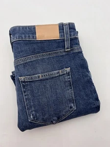 Paige Sarah Slim Jeans Size 25 Medium Wash Blue Jeans High Rise Inseam 27.5" - Picture 1 of 18