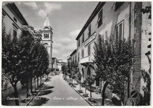 CASCIANA TERME - PISA - VIA ROMA E ALBERGO ROMA - VIAGG. -5520- - Picture 1 of 1