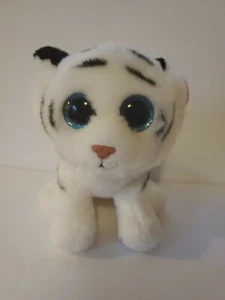 Ty Beanie Boos Classic TUNDRA White Tiger Sparkle Eyes Medium Buddy 9" - W-Tag - Picture 1 of 7